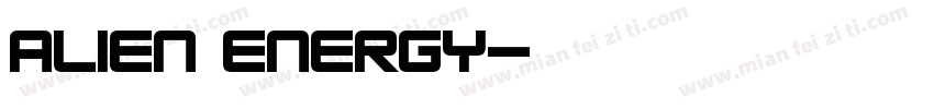 Alien Energy字体转换